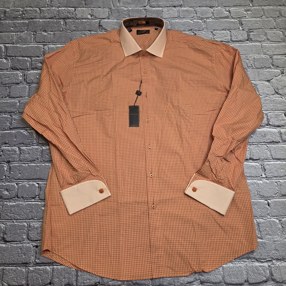Steven Land Dress Shirt 17 x 34/35 With Bow Tie -New with Tags-SHARP!